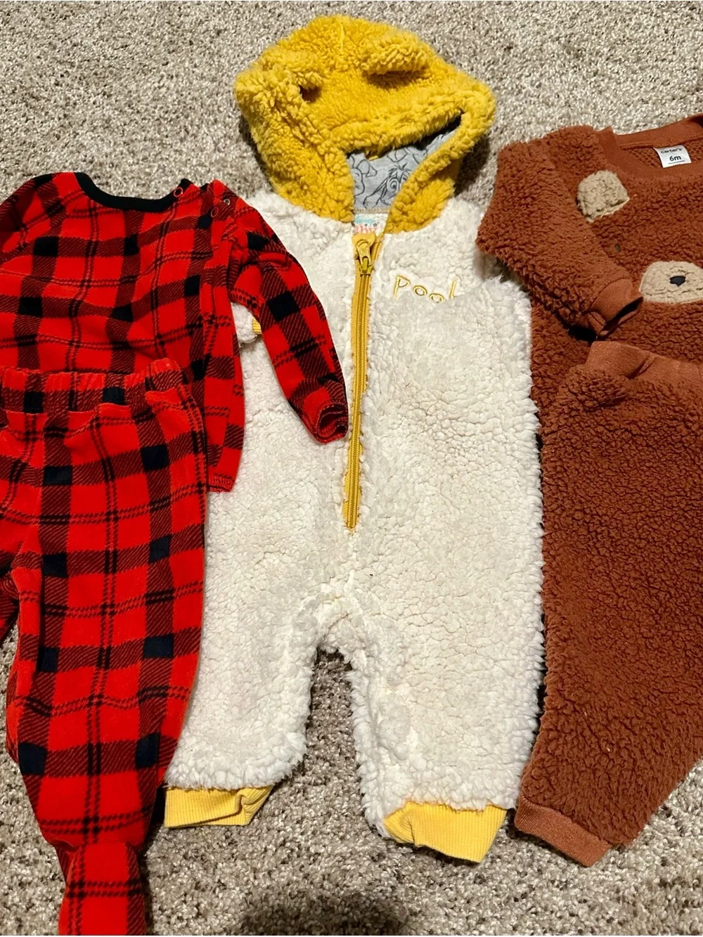Carter’s and Disney Sherpa One-Piece and Two Piece Bodysuit for Babies Bears